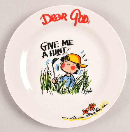 Dear God Salad Plate