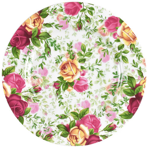 Country Rose Chintz Dessert/Pie Plate