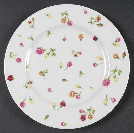 Country Rose Buds Dessert/Pie Plate