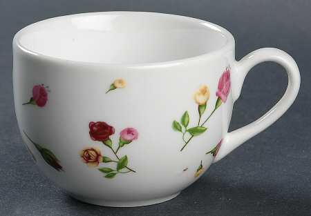 Country Rose Buds Flat Cup