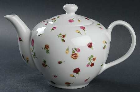 Country Rose Buds Teapot & Lid