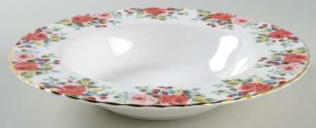 Rosa Large Rim Soup Bowl