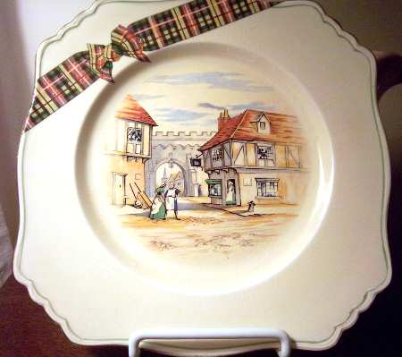 Ye Olde Innes (Tartan) Square Salad Plate