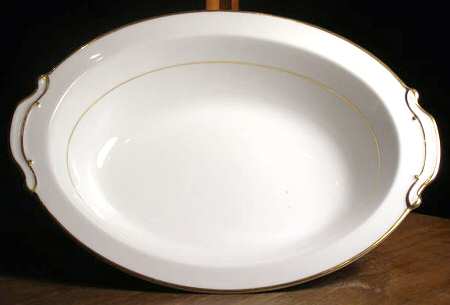 RO75 White 10" Oval Vegetable Bowl