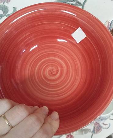 RNF37 Red Coupe Soup Bowl