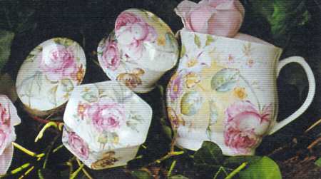 Rachel's Rose Octagonal Box & Lid