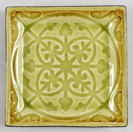 Lorelei Lime Green Salad Plate