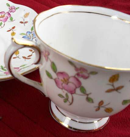 Minuet (Floral Rim) Footed Cup