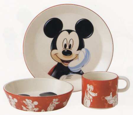 Mickey & Minnie Mouse (3 Piece) Child's Set