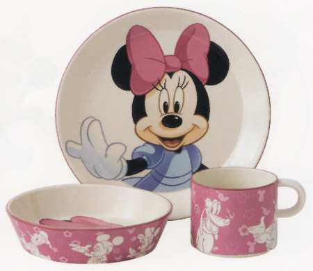 Mickey & Minnie Mouse (3 Piece) Child's Set
