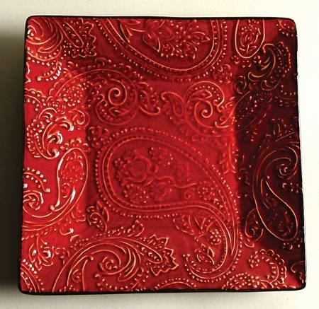 Abbey Red Salad Plate