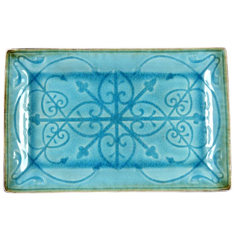 Lorelei Blue 13" Rectangular Tray