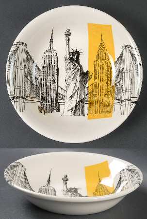 City Sketch Coupe Cereal Bowl