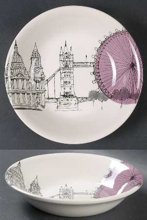 City Sketch Coupe Cereal Bowl