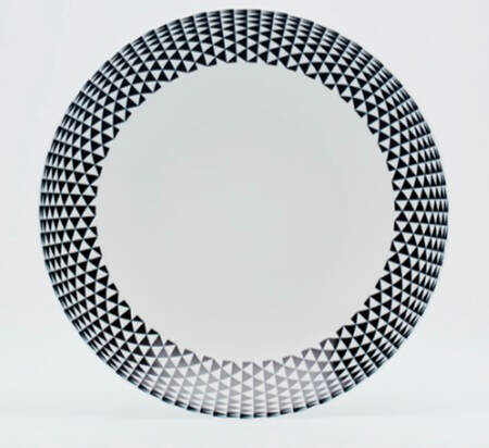 Diamonds Black Soup/Cereal Bowl