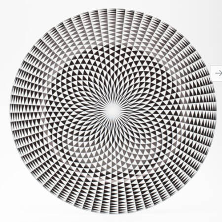 Diamonds Black Service Plate (Charger)