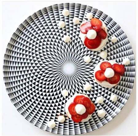 Diamonds Black Cake Plate