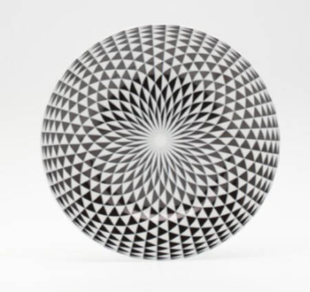 Diamonds Black Bread & Butter Plate