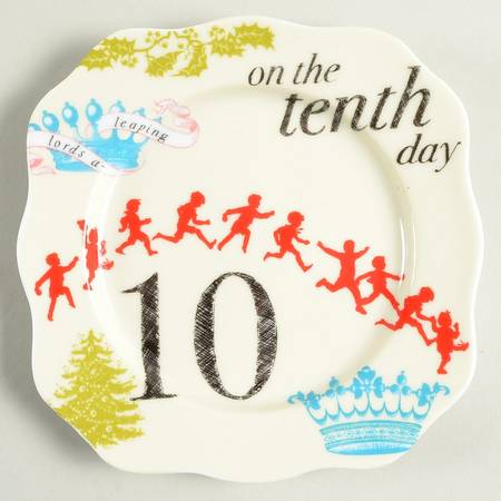 Twelve Days of Christmas Appetizer Plate