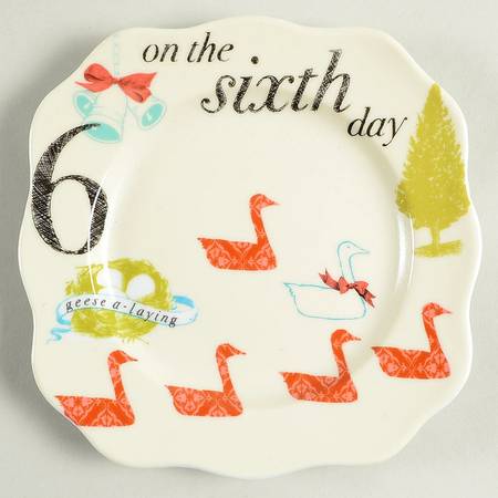 Twelve Days of Christmas Appetizer Plate