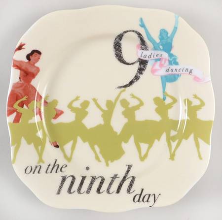 Twelve Days of Christmas Appetizer Plate