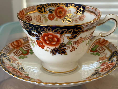 974 Footed Cup & Saucer Set