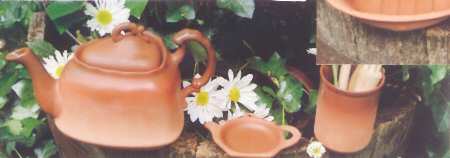 Terra Cotta Teapot & Lid