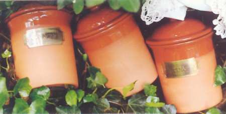Terra Cotta Coffee Canister & Lid