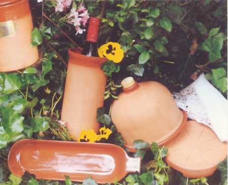 Terra Cotta Utensil Holder/Wine Cooler