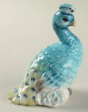 Edie Rose Peacock Collection Figural Salt Shaker