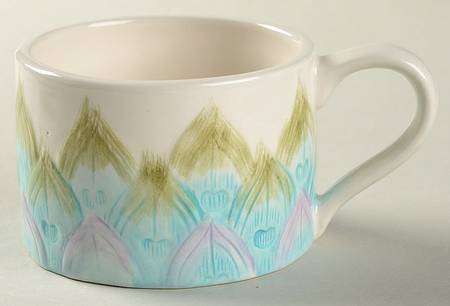 Edie Rose Peacock Collection Flat Cup