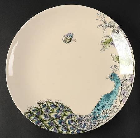 Edie Rose Peacock Collection Dinner Plate