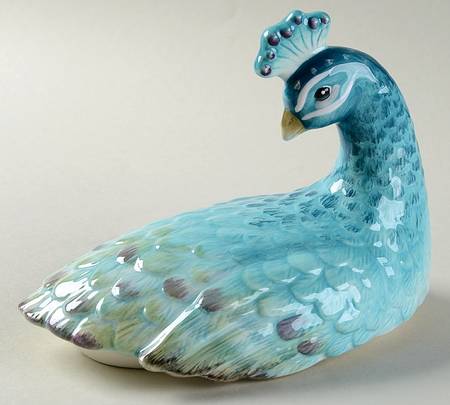 Edie Rose Peacock Collection Lid for Figural Cookie Jar