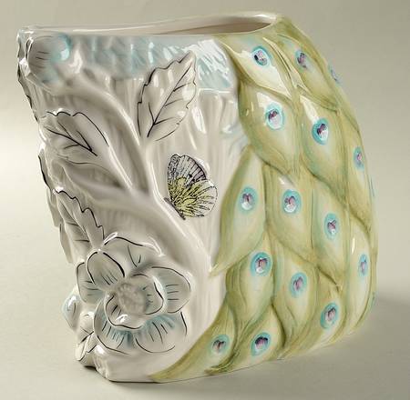 Edie Rose Peacock Collection Figural Cookie Jar No Lid