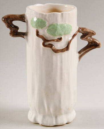 Ming Tree Temple White 6" Handled Vase