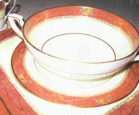 RW263 Flat Cream Soup Bowl & Saucer Set