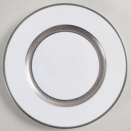 Odyssee Platinum (White) Dessert Luncheon Plate