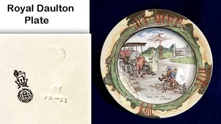 Early Motoring Dinner Plate