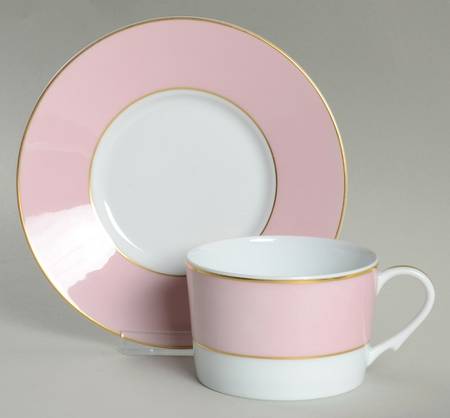 Serenite Rose Flat Cup & Saucer Set