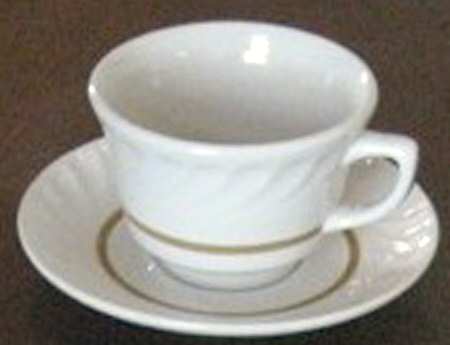 ROJ268 Footed Cup & Saucer Set
