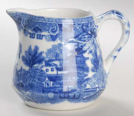 Willow Blue (No Birds, Diamond Stamp) Creamer