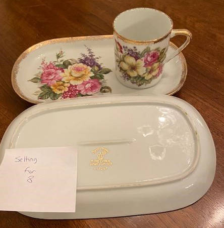 44-256 Snack Plate & Cup Set