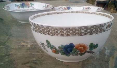Indian Peony Large Salad Serving Bowl