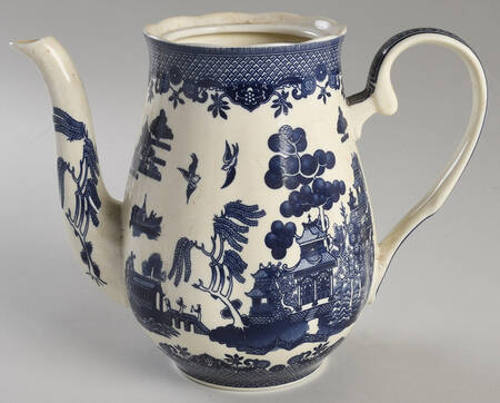 Blue Willow Coffee Pot No Lid