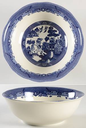 Blue Willow 9" Round Vegetable Bowl