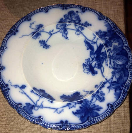 Lonsdale (Flow Blue, No Trim) Rim Soup Bowl