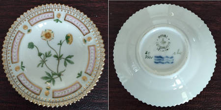Flora Danica (1790 To 1960) Butter Pat
