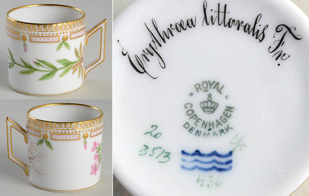 Flora Danica (1790 To 1960) Chocolate Cup-Erythroea littoralis Fr.