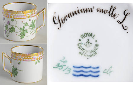Flora Danica (1790 To 1960) Chocolate Cup-Geranium molle L.