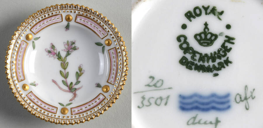 Flora Danica (1790 To 1960) Butter Pat